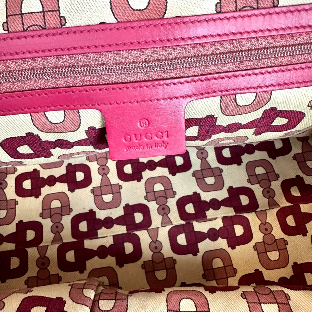 GUCCI pink magenta guccissima leather shoulder bag - Picture 12 of 16
